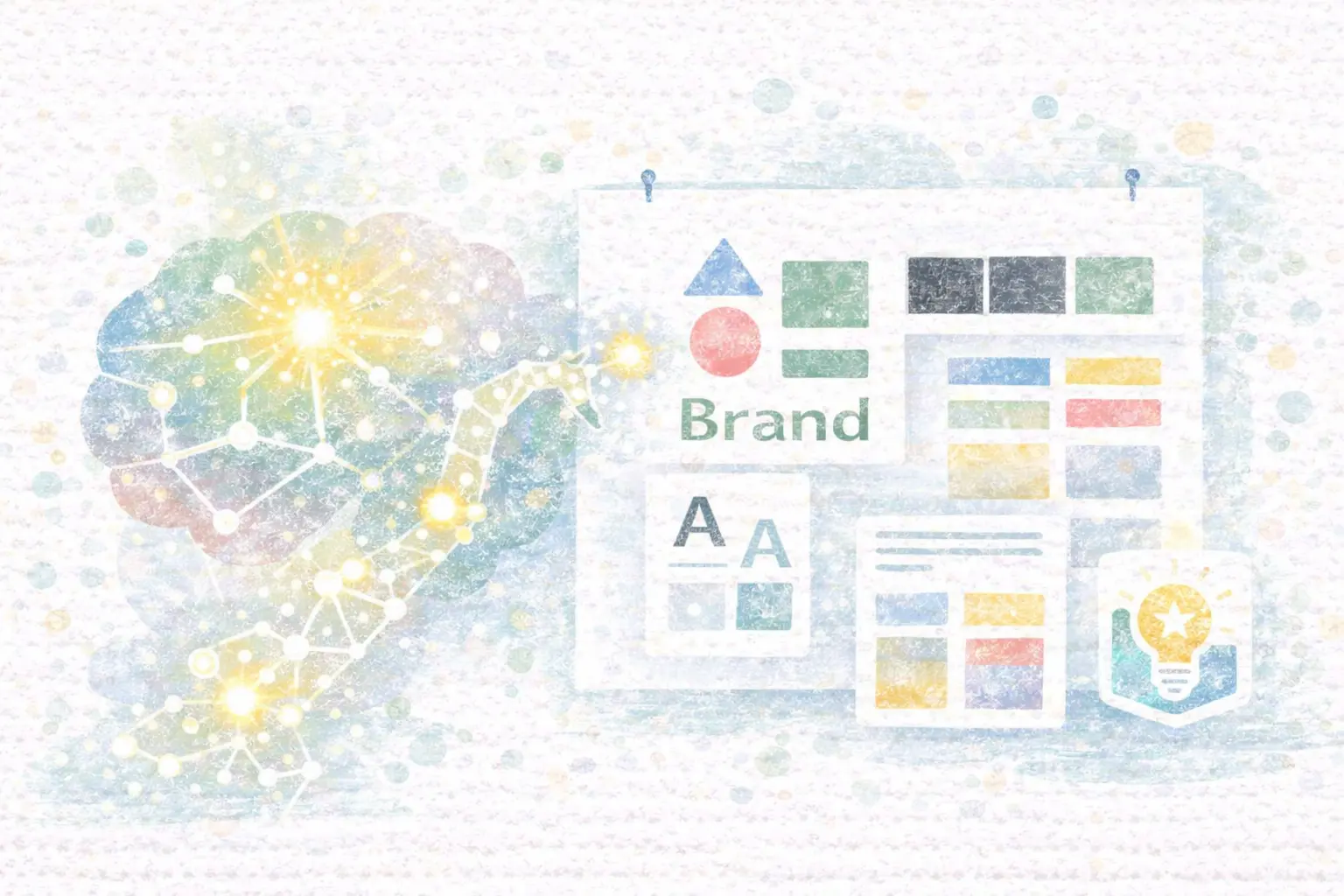 AI brand strategy collaboration between human and AI visualization