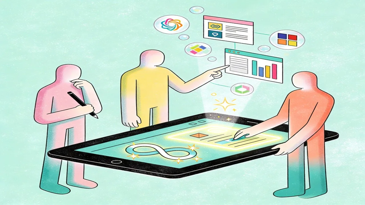 Collaborative workflow with AI design tools