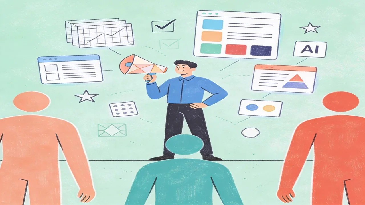 Designer directing AI design tools output