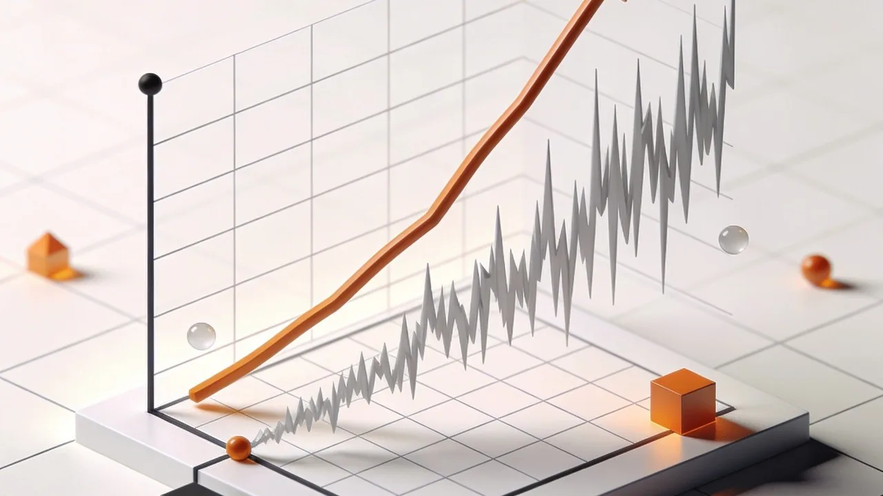 Performance visualization showing how reliability over speed creates steady growth in premium 3D editorial style